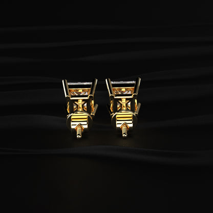 2ct Princess Cut Diamond Earrings | Earthly Jewels