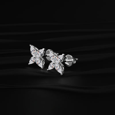 4 Marquise Diamond Earrings | Earthly Jewels