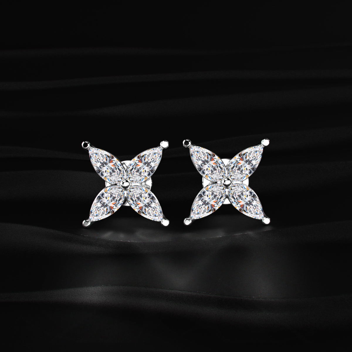 4 Marquise Diamond Earrings | Earthly Jewels