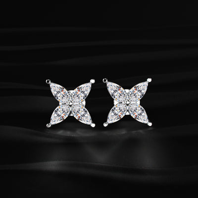 4 Marquise Diamond Earrings | Earthly Jewels