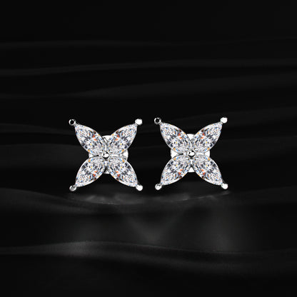 4 Marquise Diamond Earrings | Earthly Jewels