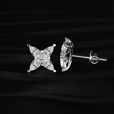4 Marquise Diamond Earrings | Earthly Jewels