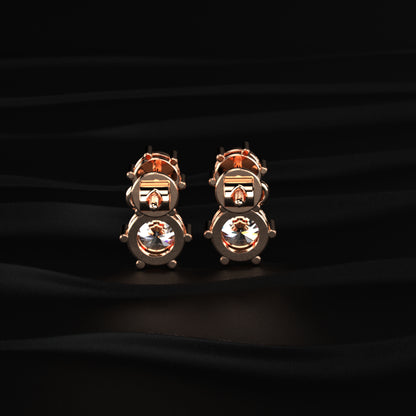 Double Stone Earrings | Earthly Jewels