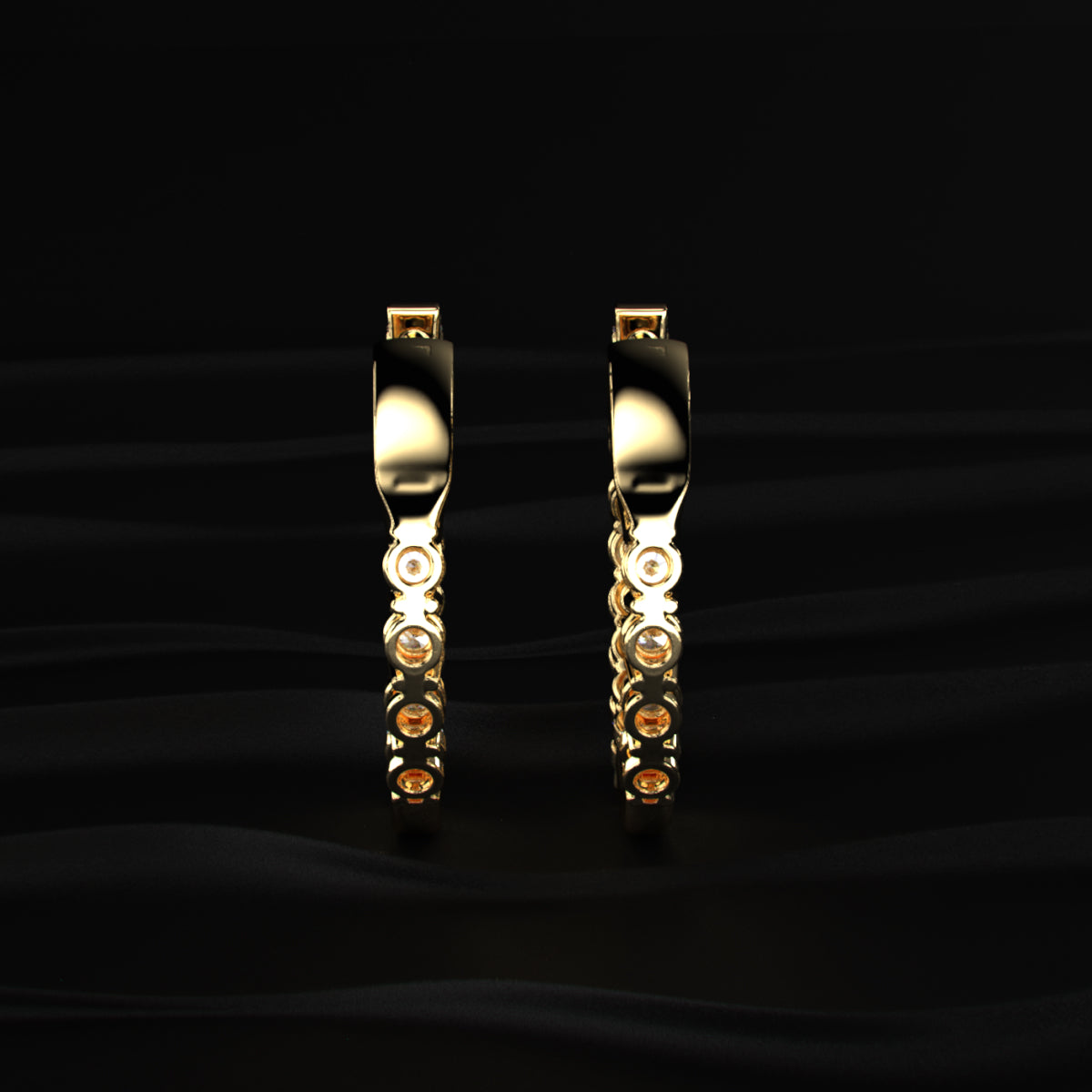 Everyday Inside-Out Lab Diamond Hoop | Earthly Jewels