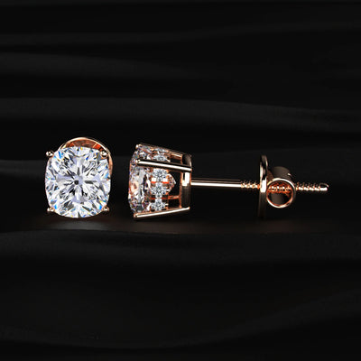 Lab Grown Cushion Cut Diamond Solitaire  | Earthly Jewels