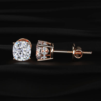 Lab Grown Cushion Cut Diamond Solitaire  | Earthly Jewels