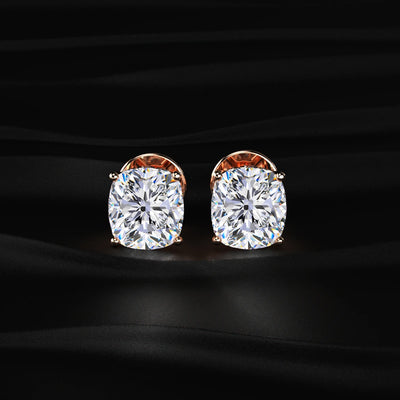 Lab Grown Cushion Cut Diamond Solitaire  | Earthly Jewels