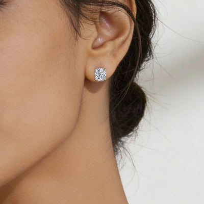 Lab Grown Cushion Cut Diamond Solitaire  | Earthly Jewels