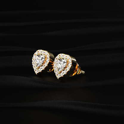 Heart Halo Earrings | Earthly Jewels