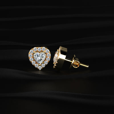 Heart Halo Earrings | Earthly Jewels