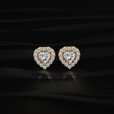 Heart Halo Earrings | Earthly Jewels