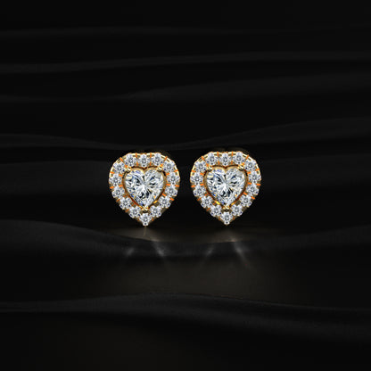 Heart Halo Earrings | Earthly Jewels