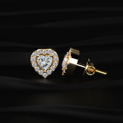 Heart Halo Earrings | Earthly Jewels