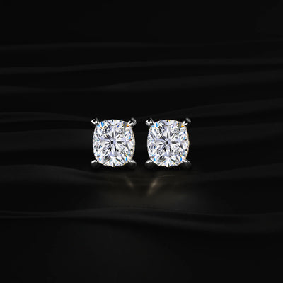 Cushion Cut Diamond Studs