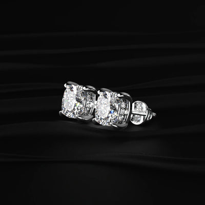 Cushion Cut Diamond Studs