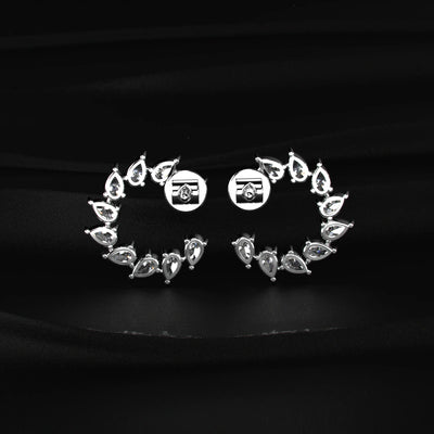 Pear Cut Diamond Earrings