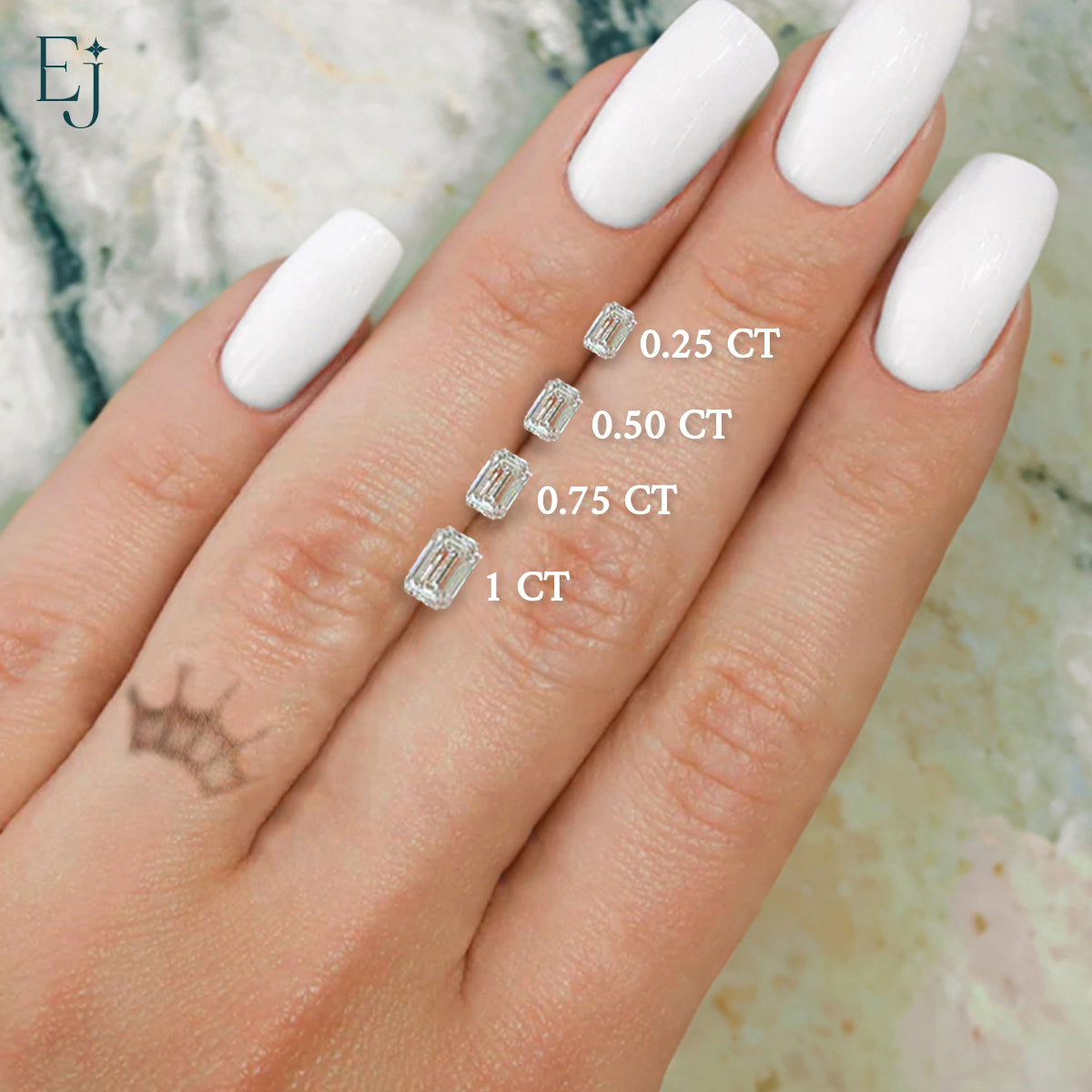 Lab Grown Emerald Cut Diamond | Earthly jewels