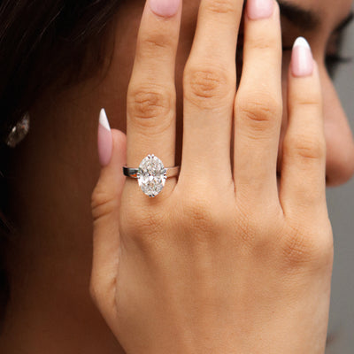 5 Ct Oval Diamond Ring | Earthly Jewels