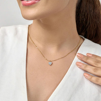 Heart Shaped Solitaire Pendant | Earthly Jewels