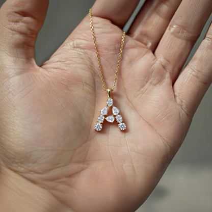A Alphabet Diamond Pendant | Earthly Jewels