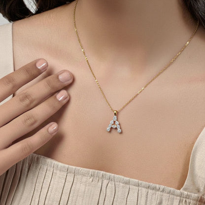 A Alphabet Diamond Pendant | Earthly Jewels