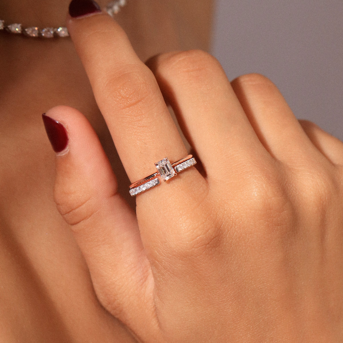 Open Wedding Diamond Stack Band