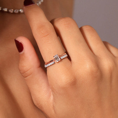 Open Wedding Diamond Stack Band | Earthly Jewels
