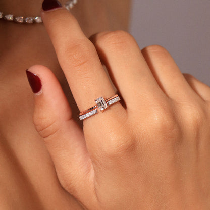 Open Wedding Diamond Stack Band | Earthly Jewels