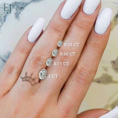 4 Stone Split Shank Engagement Ring | Earthly Jewels