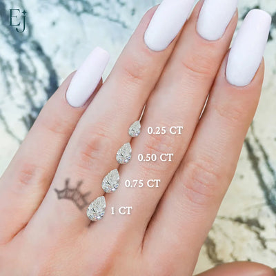 Toi Et Moi Double Pear Engagement Ring