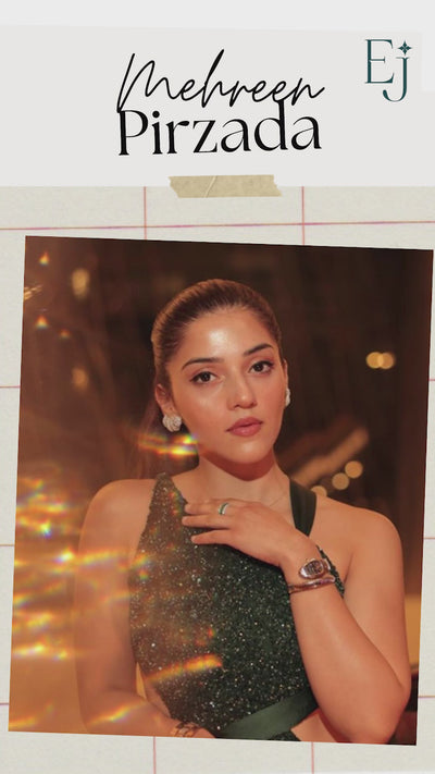 Dual Drop Diamond Y Shaped Necklace | Mehreen Pirzada favourite
