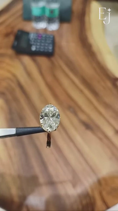 Shop Oval Diamond East West Engagement Ring Online | Video