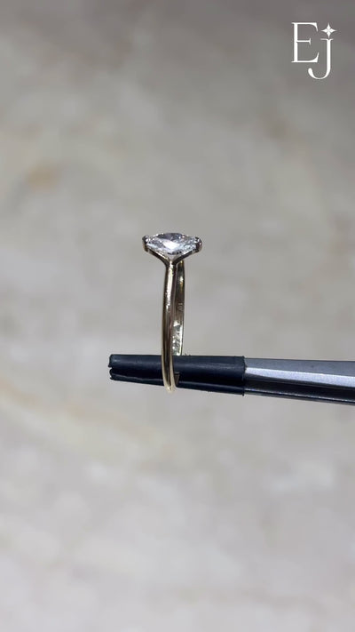 0.5 Ct Marquise Solitaire Diamond Ring | Earthly Jewels | Video