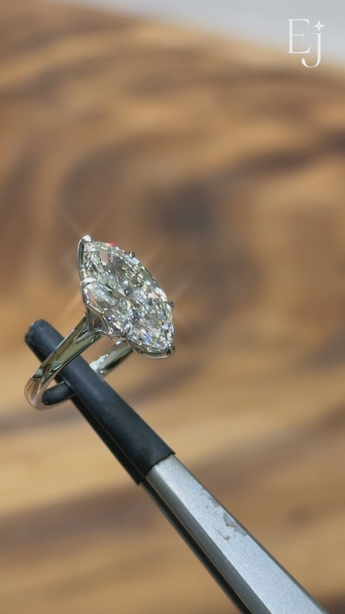 Marquise Cut Diamond Ring | Earthly Jewels