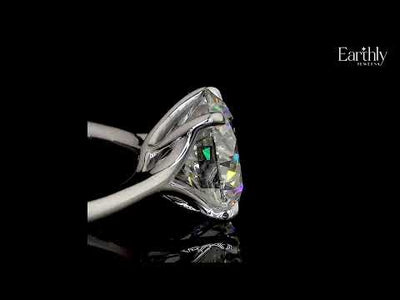 2ct Round Solitaire Engagement Ring With Mystique Stone | Earthly Jewels