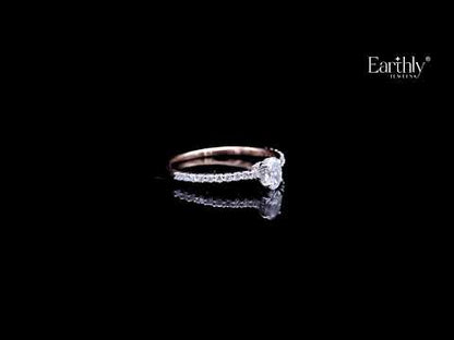 Oval Diamond With Hidden Halo