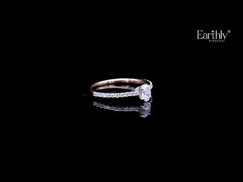 Oval Diamond With Hidden Halo