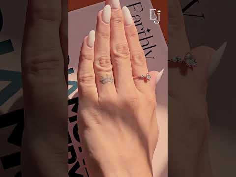 Oval Shape Ring With Marquise Side Stone