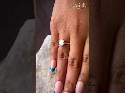 Radiant Solitaire Engagement Ring| Earthly Jewels
