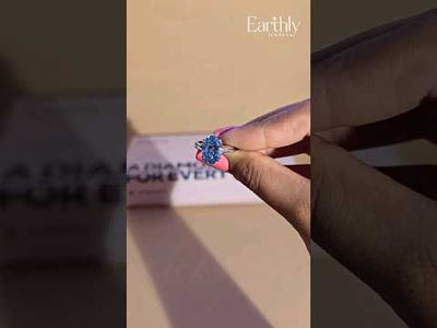 4 Ct Oval Solitaire Ring With Double Prongs | Earthly Jewels 