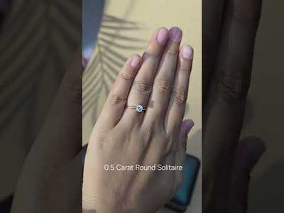 Round Shape Solitaire Ring | Earthly Jewels