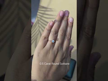 Round Shape Solitaire Ring | Earthly Jewels