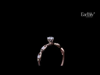 Round Twisted Shank Diamond Ring | Earthly Jewels