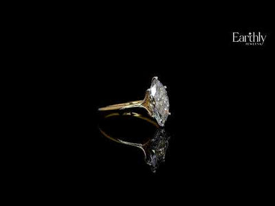 2 Carat Marquise Diamond Solitaire Ring | Earthly Jewels