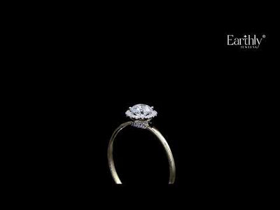 Round Cut Halo Diamond Engagement Rings | Earthly Jewels