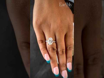 3Ct Oval Diamond Ring | Earthly Jewels #diamond-shape_oval