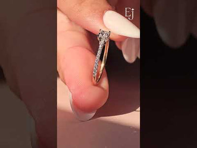 Princess Cut Hidden Halo Ring | Earthly Jewels