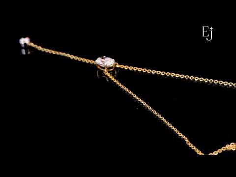 Dual Drop Diamond Y Shaped Necklace