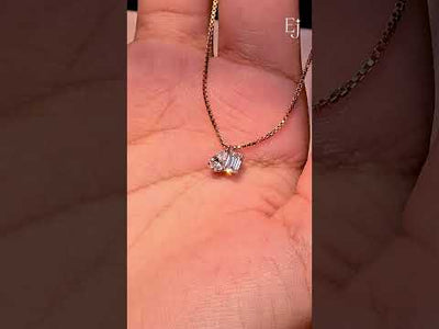 Emerald Pear Toi Et Moi Necklace | Earthly Jewels