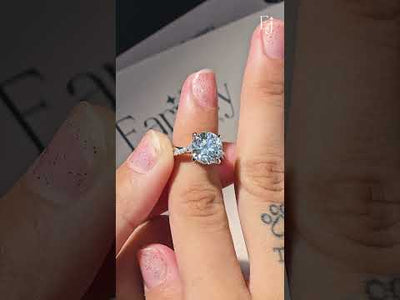 Round With Twisted Pave Band & Hidden Halo | Earthly Jewels